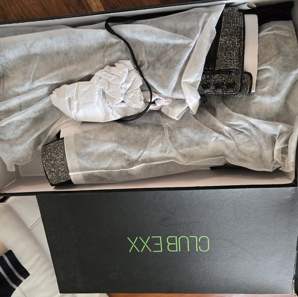 Dolls Kill/Club EXX Blingy Combat Boots - Picture 5 of 5